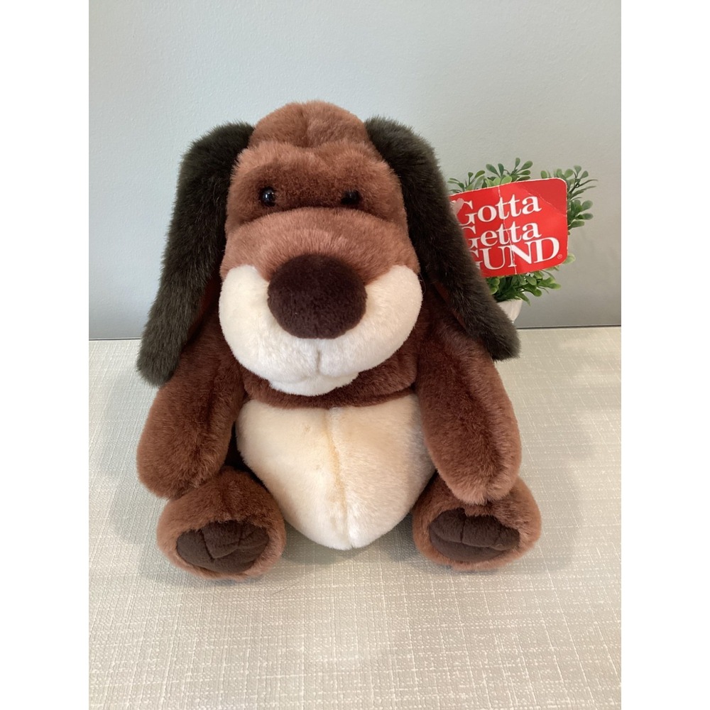 NWT Gund Brown Puppy Dog Plush Stuffed Animal Floppy Ears - 10 inch